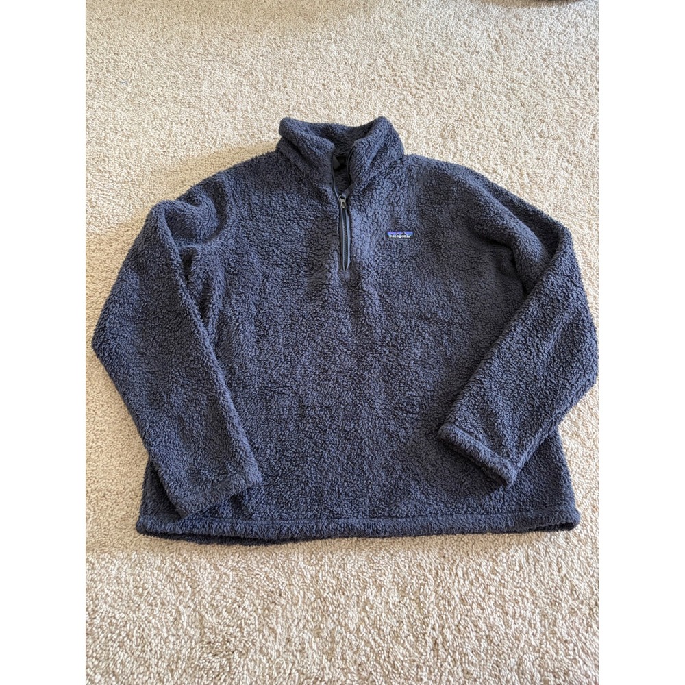 Patagonia Los Gatos 1/4 Zip Fleece Pullover Navy Blue XL 25235